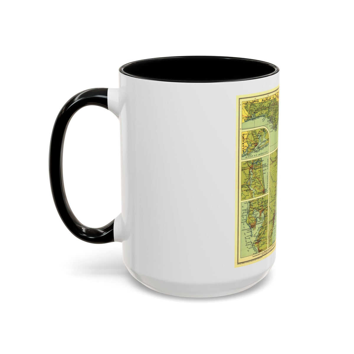 USA - Florida (1930) (Map) Accent Coffee Mug