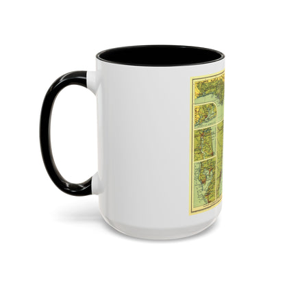 USA - Florida (1930) (Map) Accent Coffee Mug