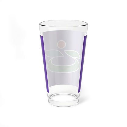 Flag of Hidaka Hokkaido (Japan) Pint Glass 16oz