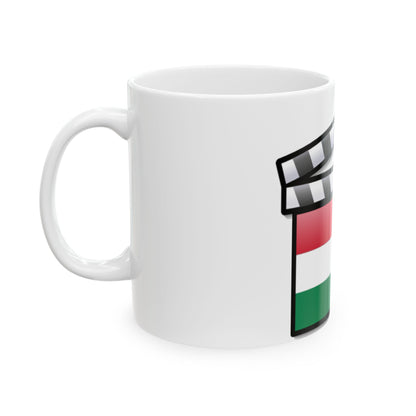Hungary film clapperboard (Hungary) White Coffee Mug