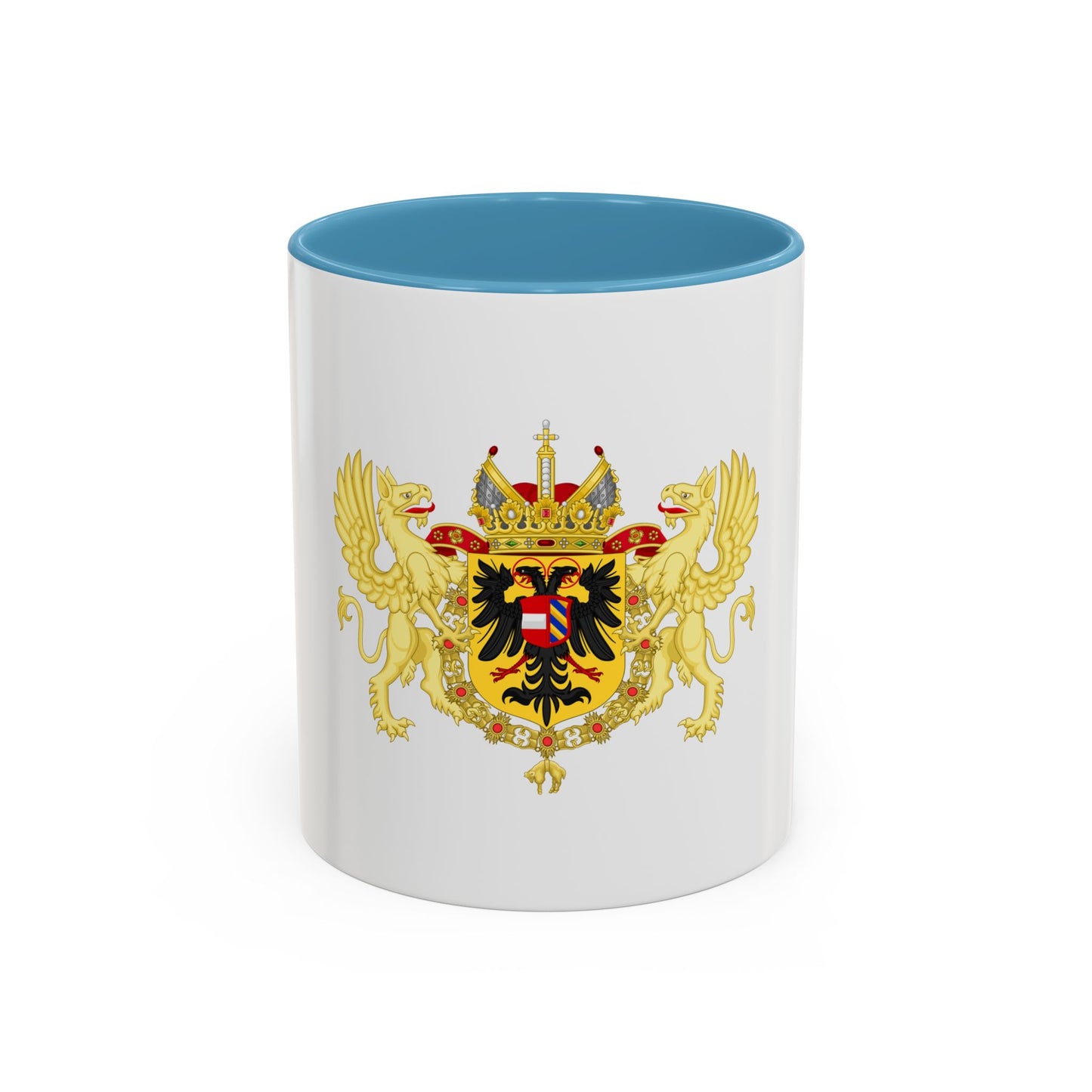 Ornamented Coat of Arms of Maximilian II, Holy Roman Emperor - Accent Coffee Mug