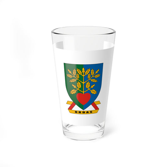 Flag of Ordas variant (Hungary) Pint Glass 16oz