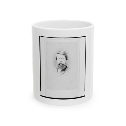Brigadier General Jefferson Columbus Davis, Union Officer, Bust Portrait, Facing Front (U.S. Civil War) White Coffee Mug