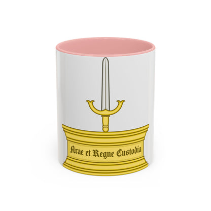 Altar and Sword Badge of Mary I - Accent Coffee Mug