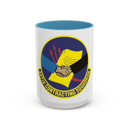 347th Contracting Squadron (U.S. Air Force) Accent Coffee Mug