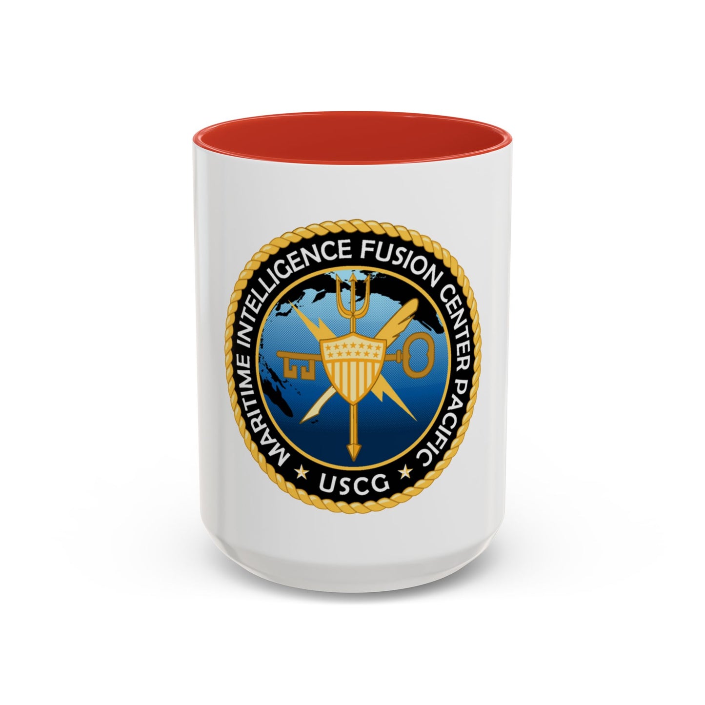 USCG MIFC PAC (U.S. Coast Guard) Accent Coffee Mug