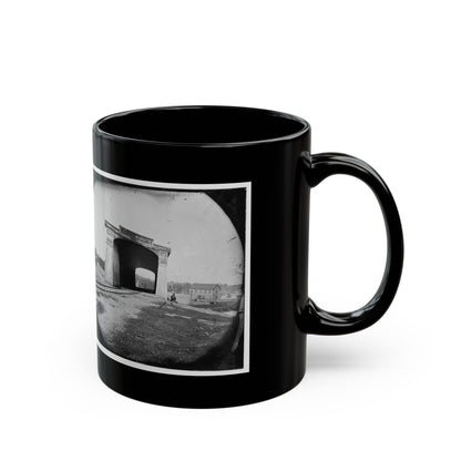 Richmond, Va. Ruins Of Richmond & Danville Railroad Bridge (U.S. Civil War) Black Coffee Mug