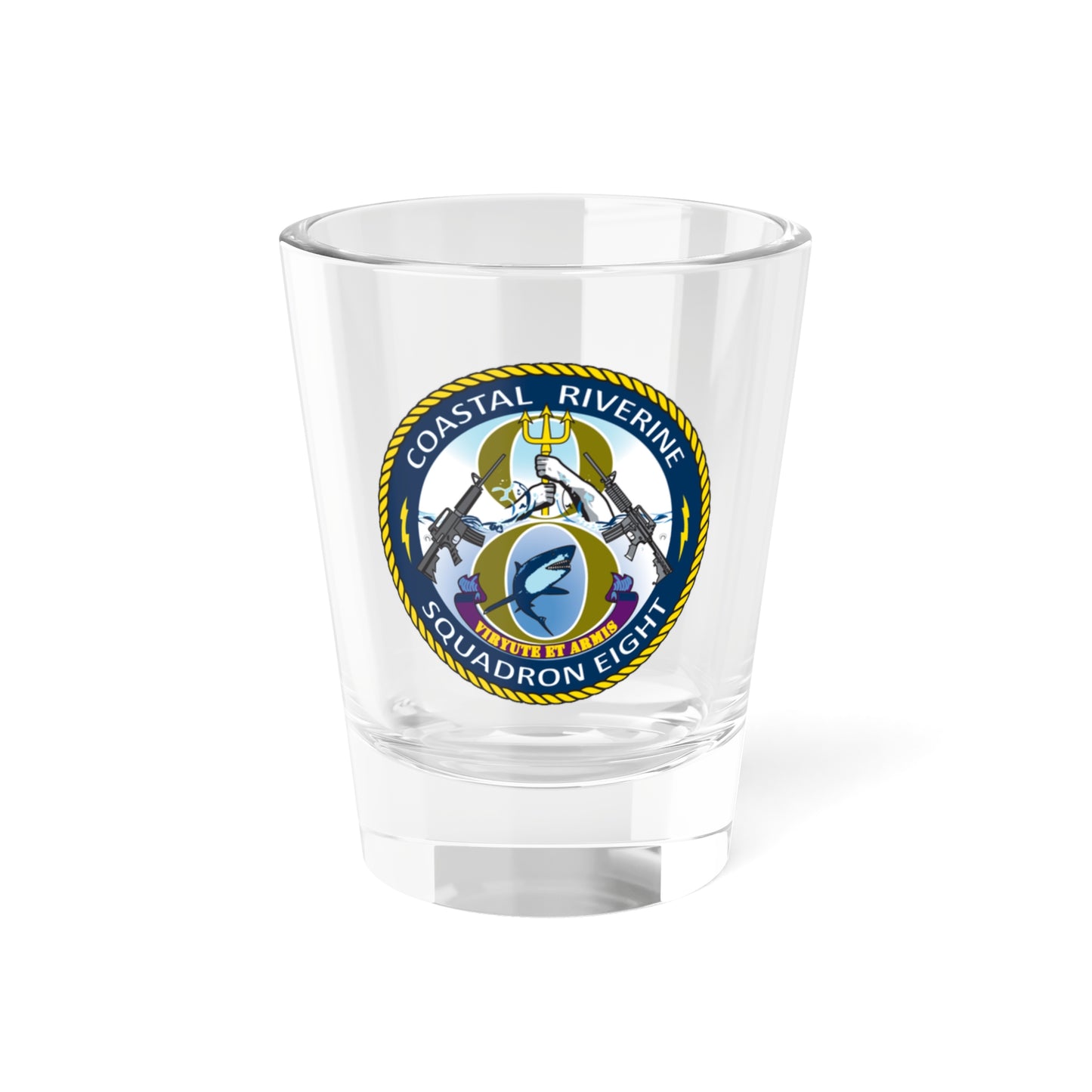 Verre à liqueur Coastal Riverine Squadron 8 (US Navy) 1,5 oz