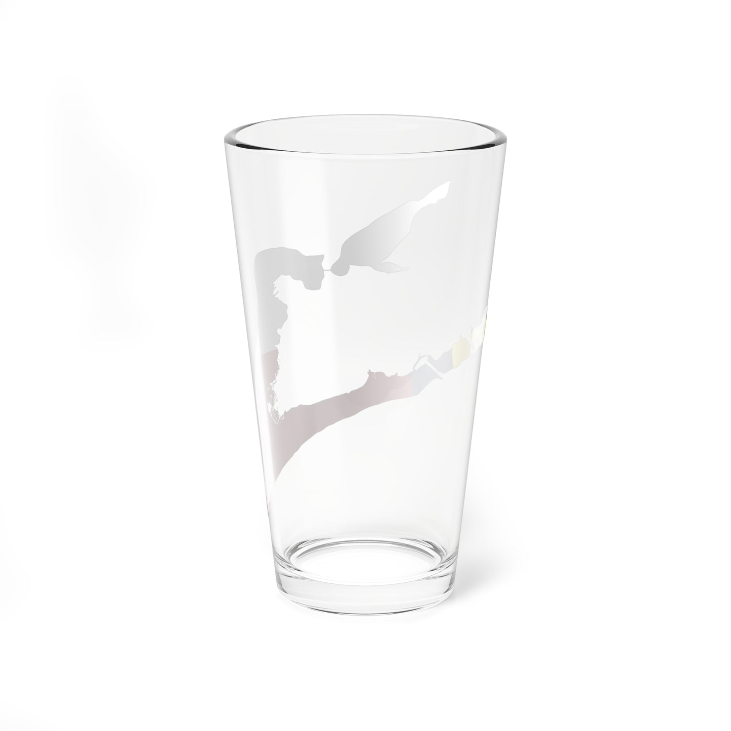 Flag map of Wake Island (United States) Pint Glass 16oz