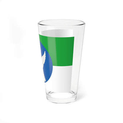 Flag of Zianchurinsky rayon (Russia) Pint Glass 16oz