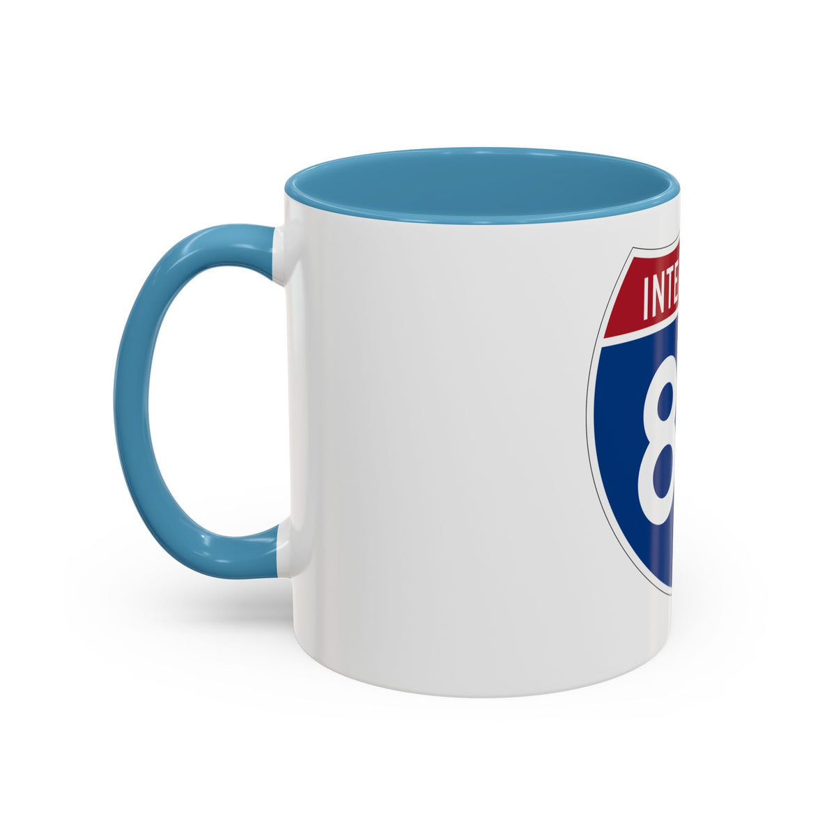 Interstate 80 (U.S. Highways) Accent Coffee Mug