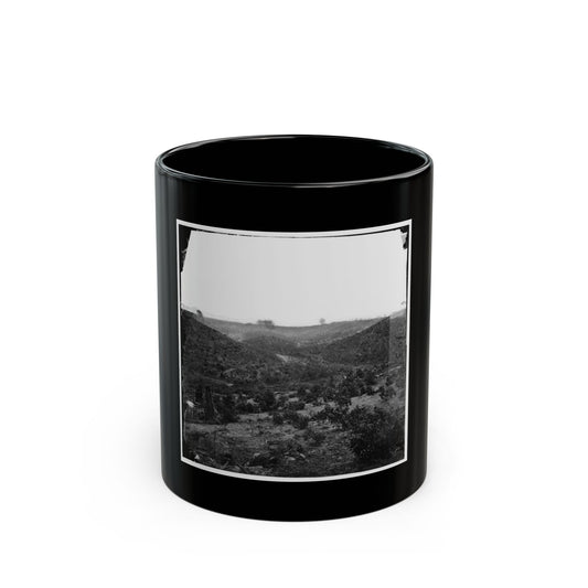 Belle Plain, Virginia. Encampment Of 7,000 Confederates In The  Punch Bowl (U.S. Civil War) Black Coffee Mug