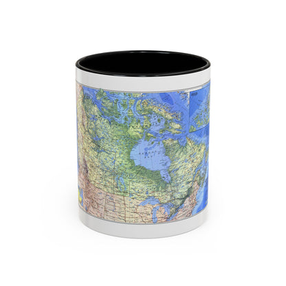 Canada (1985) (Map) Accent Coffee Mug