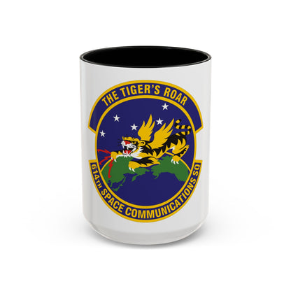 614th Space Communications Squadron (U.S. Air Force) Accent Coffee Mug