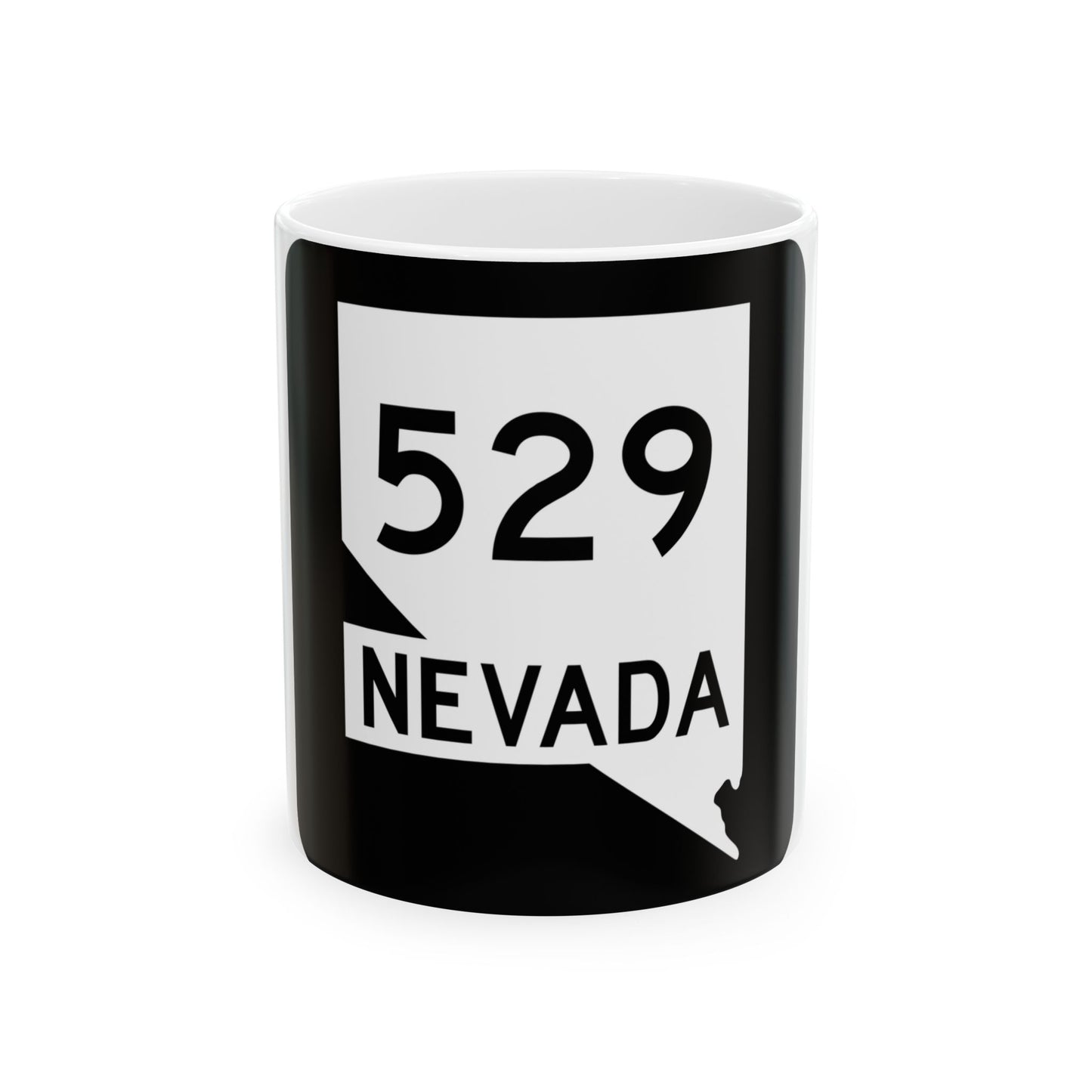 Nevada 529 (Nevada) (Road Sign) White Coffee Mug