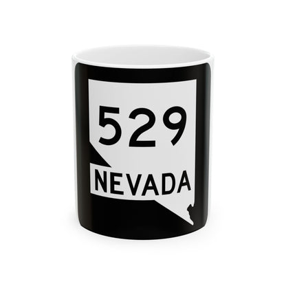 Nevada 529 (Nevada) (Road Sign) White Coffee Mug