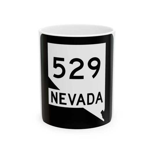 Nevada 529 (Nevada) (Road Sign) White Coffee Mug