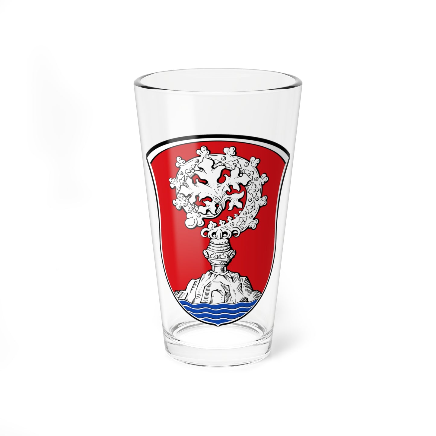 DEU Abtsteinach COA (Germany) (Coat of Arms) Pint Glass 16oz