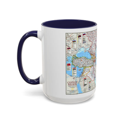 Caspian Region- Promise and Peril (1999) (Map) Accent Coffee Mug