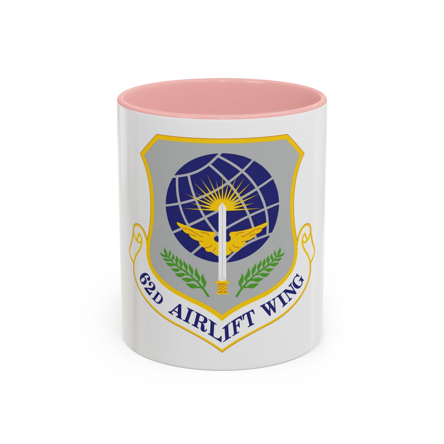 62d Airlift Wing (U.S. Air Force) Accent Coffee Mug