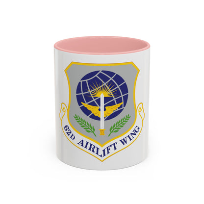62d Airlift Wing (U.S. Air Force) Accent Coffee Mug
