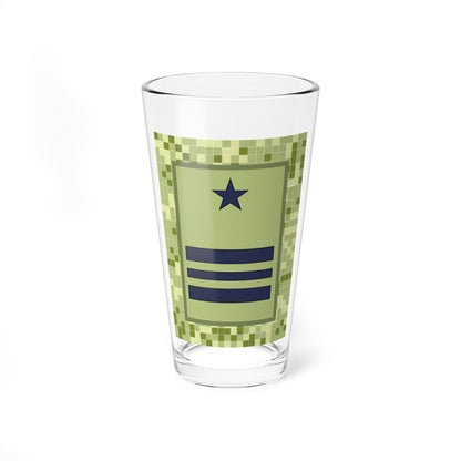 SS.OO.7.  CDE   CAMPAÑA   (Chile) (Military Rank) Pint Glass 16oz