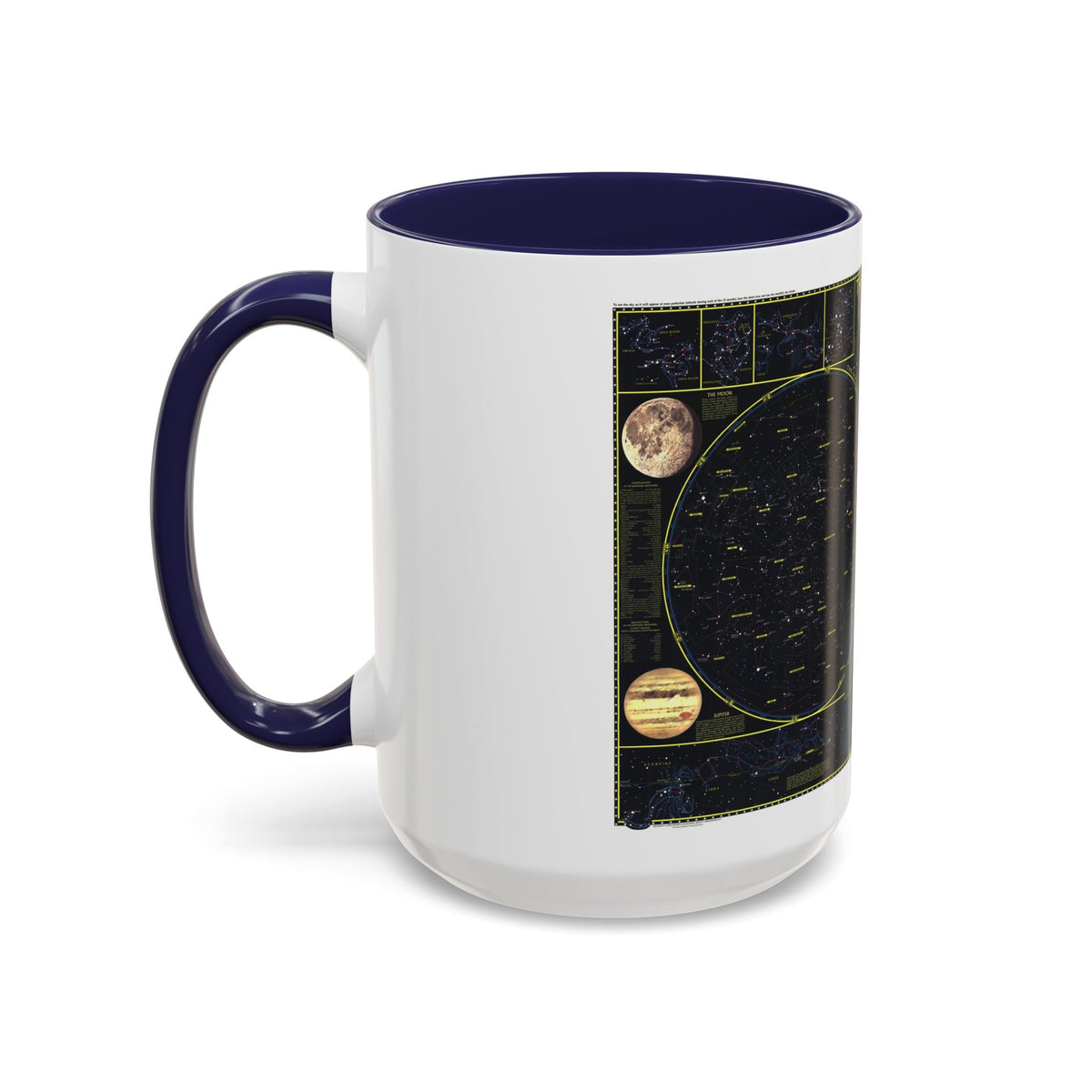 Heavens. The (1970) (Map) Accent Coffee Mug