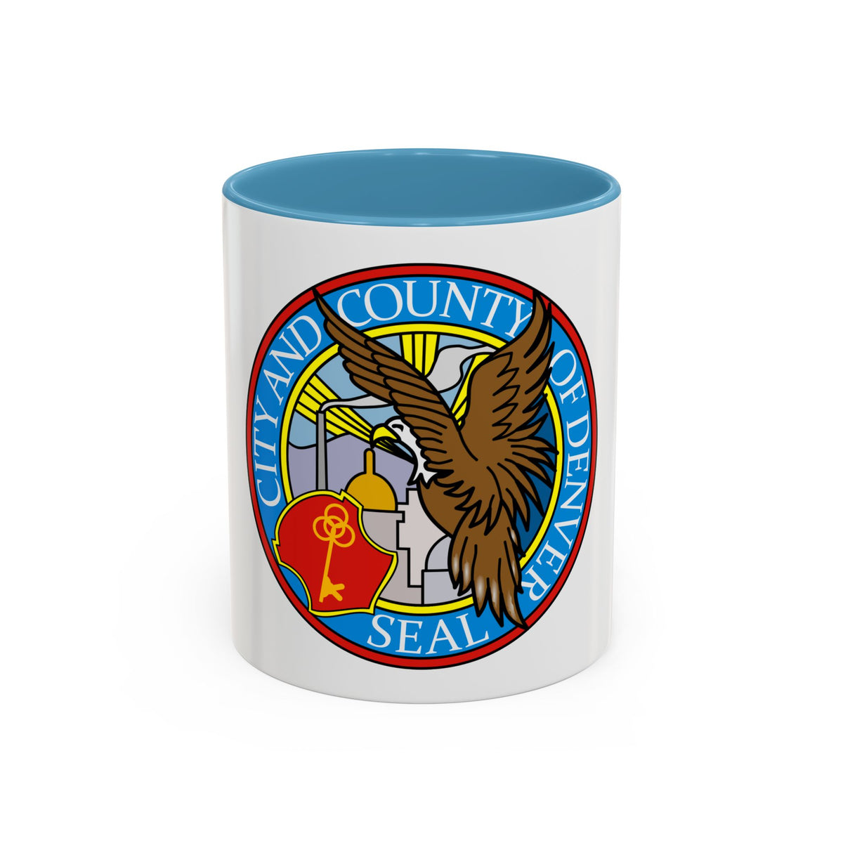 Seal of Denver - Accent Coffee Mug