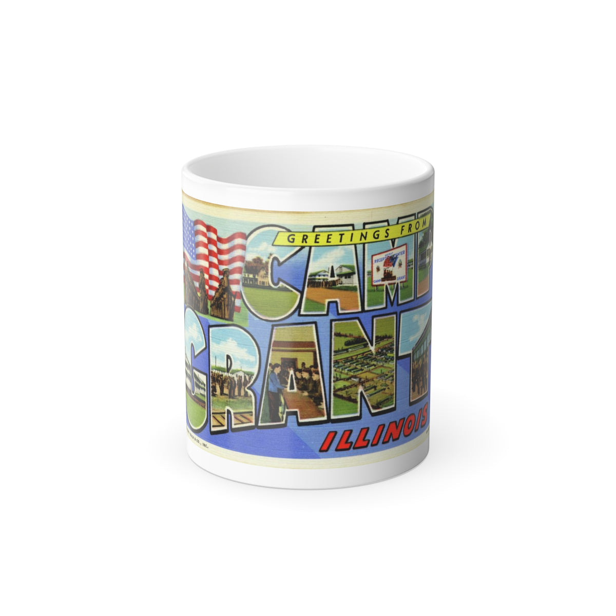 Greetings from Camp Grant Illinois (Greeting Postcards) Color Changing Mug 11oz