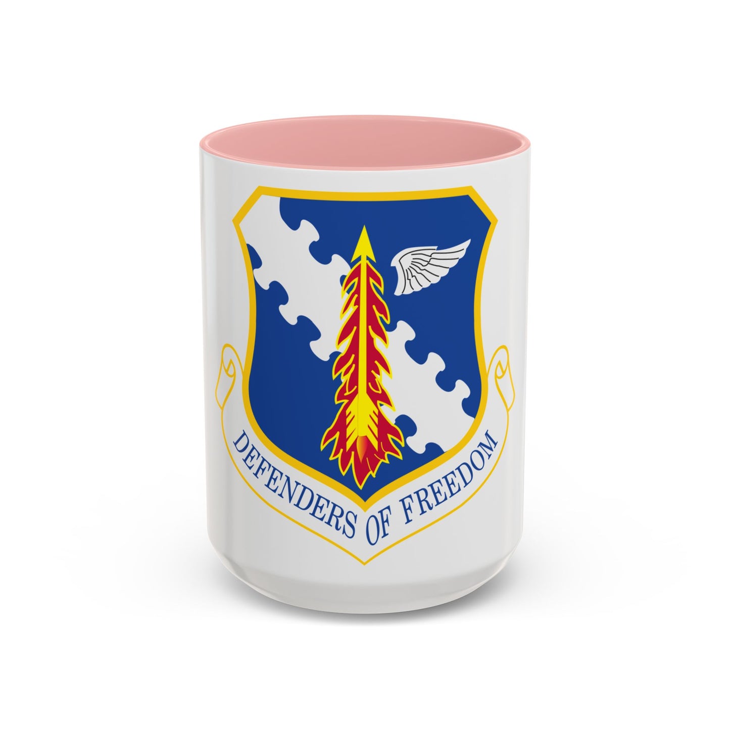 182d Airlift Wing insignia AFD 080128 056 (U.S. Air Force) Accent Coffee Mug