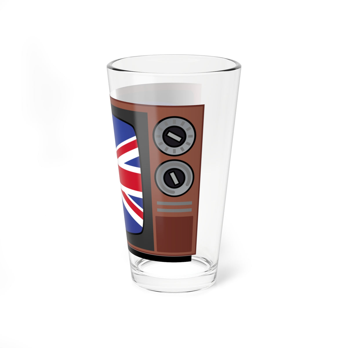 TV-icon-uk (United Kingdom) Pint Glass 16oz