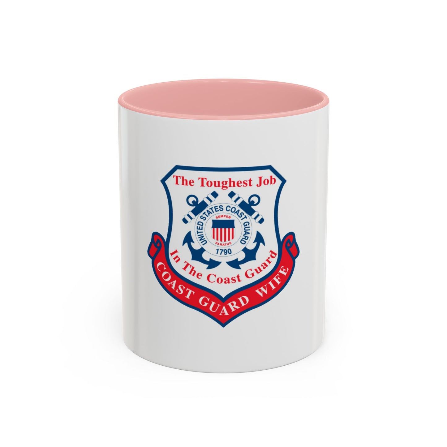Coast Guard Wife (U.S. Coast Guard) Accent Coffee Mug
