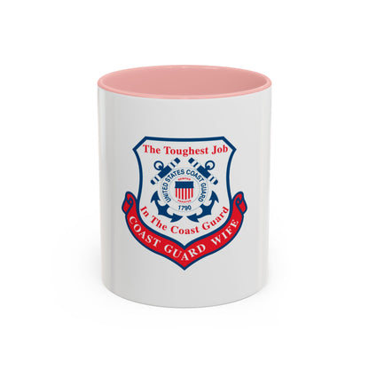 Coast Guard Wife (U.S. Coast Guard) Accent Coffee Mug