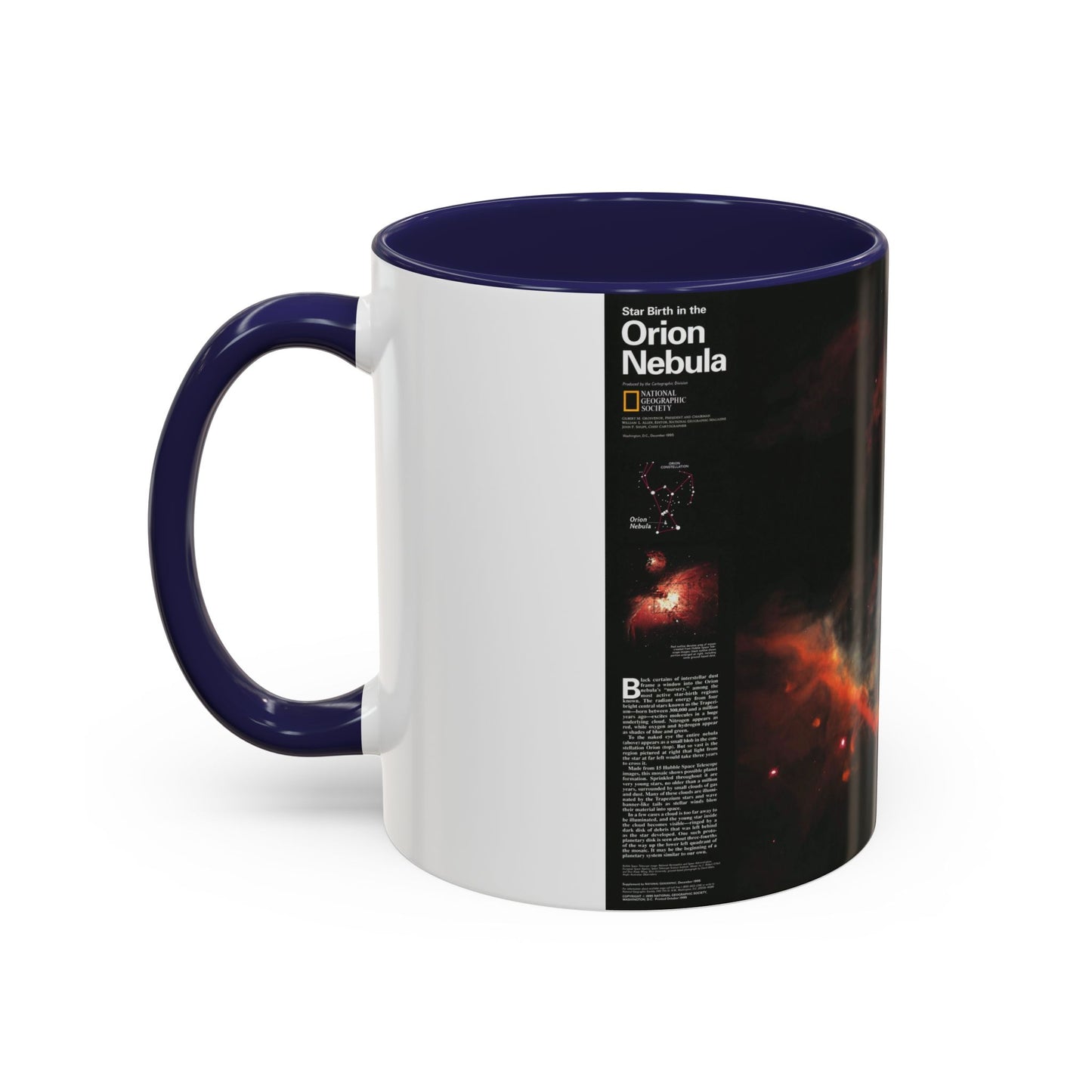 Tasse à café décorative Espace - Naissance d'étoiles dans la nébuleuse d'Orion (1995) (Carte)