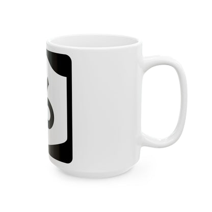 NY-16 (New York) (Road Sign) White Coffee Mug