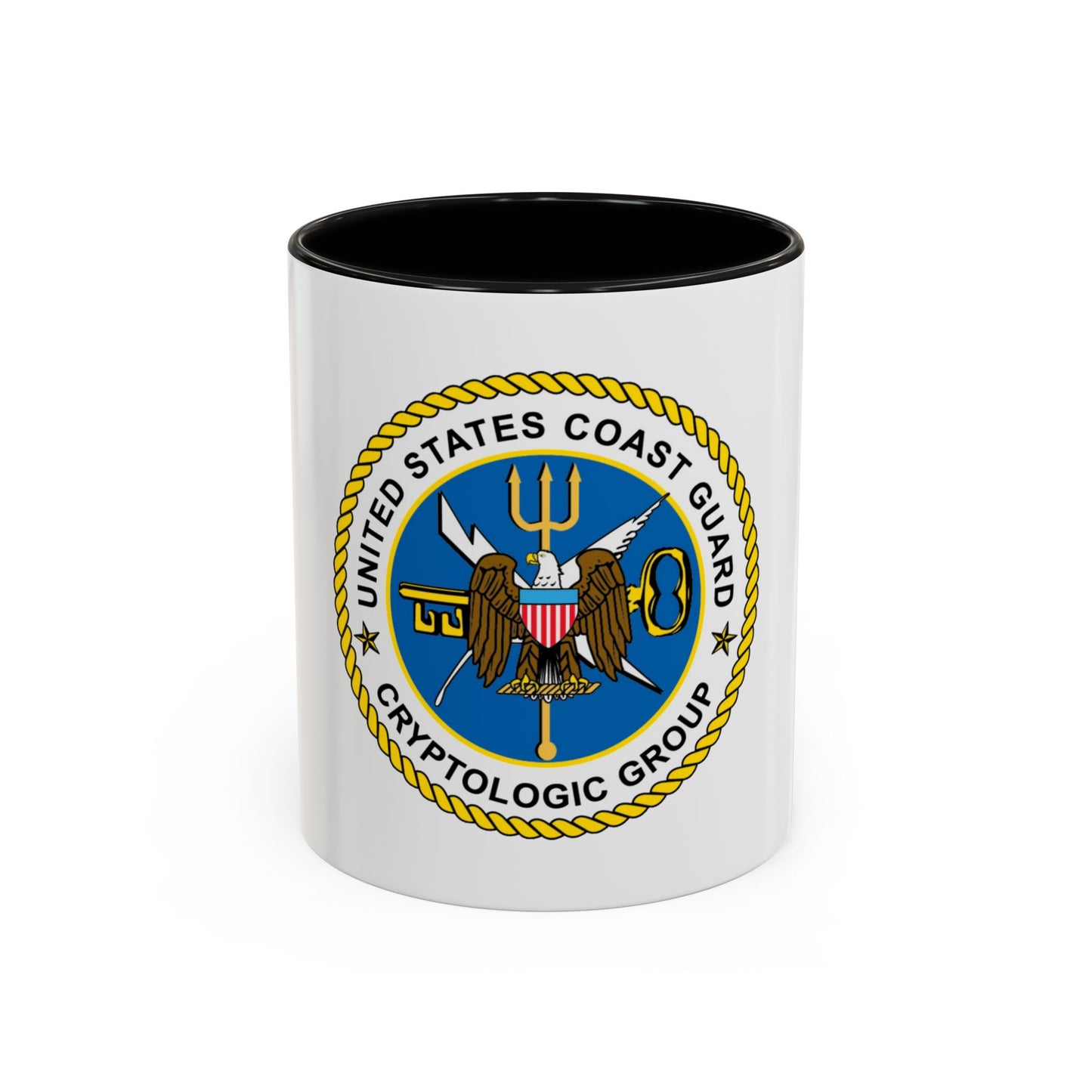 USCG Cryptologic Group (U.S. Coast Guard) Accent Coffee Mug