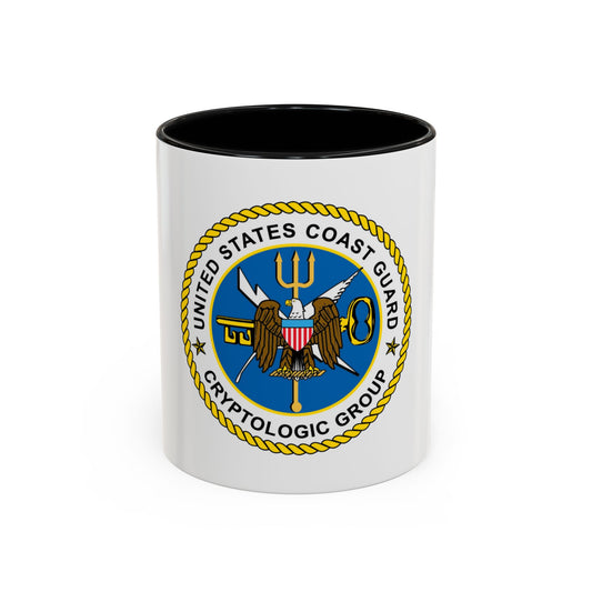 USCG Cryptologic Group (U.S. Coast Guard) Accent Coffee Mug