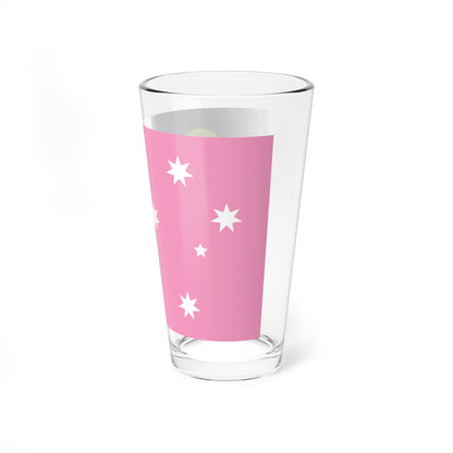 Australian Gay Pride Flag with Aboriginal Flag 2-3 (Australia) Pint Glass 16oz