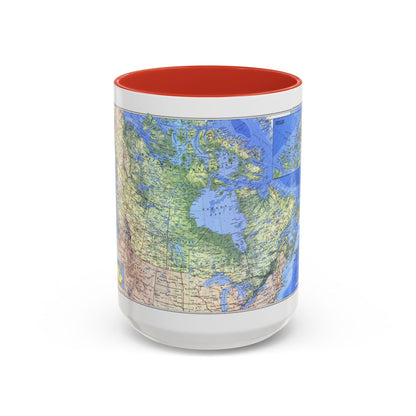 Canada (1985) (Map) Accent Coffee Mug