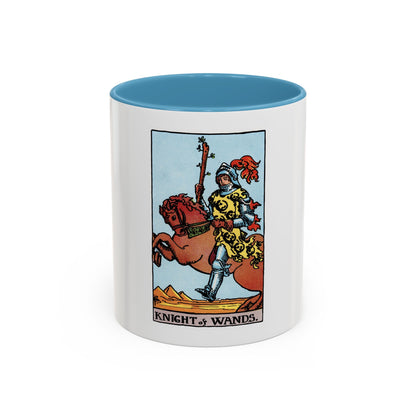 The Knight of Wands (Tarot Card) Accent Coffee Mug