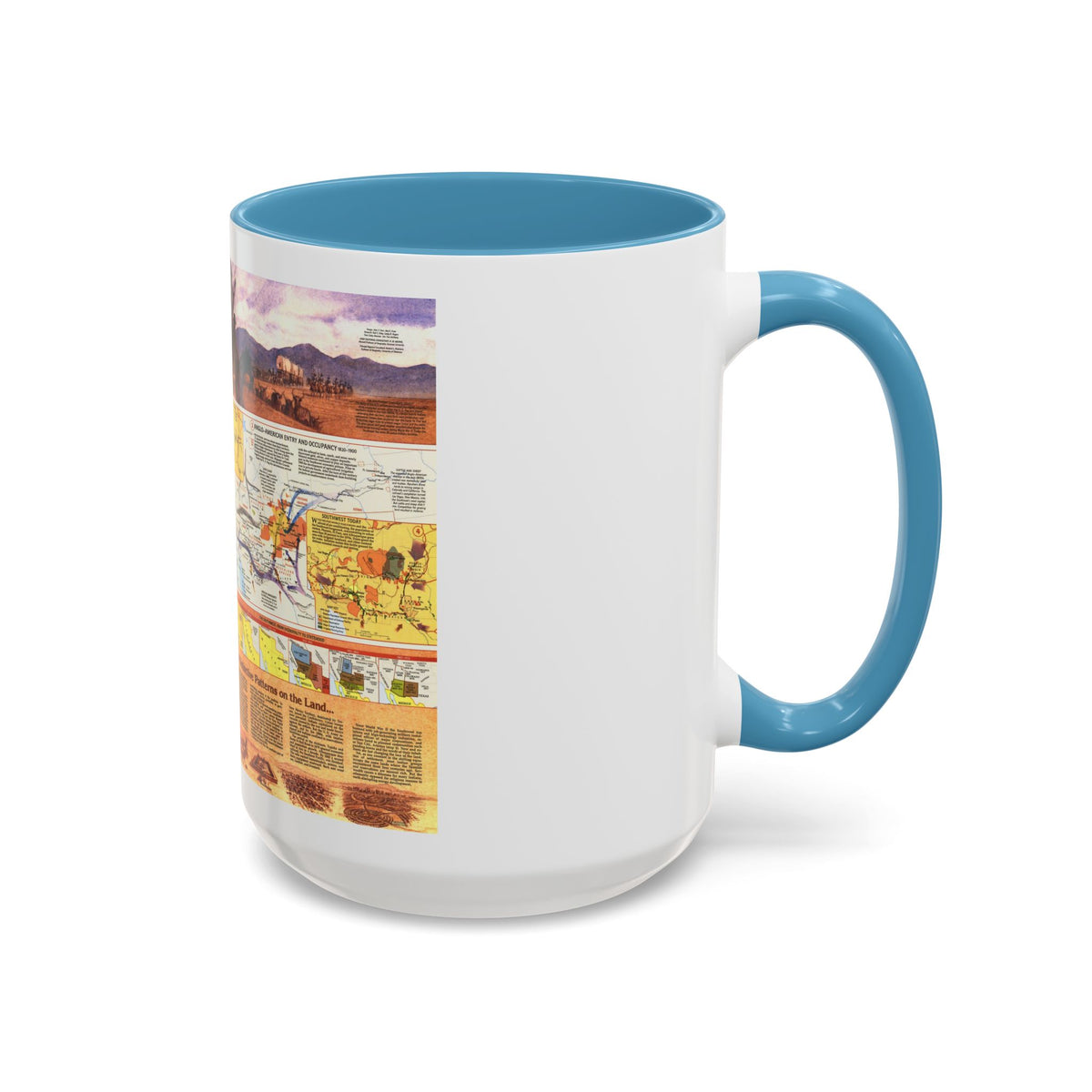 USA - Southwest 2 (1982) (Map) Accent Coffee Mug