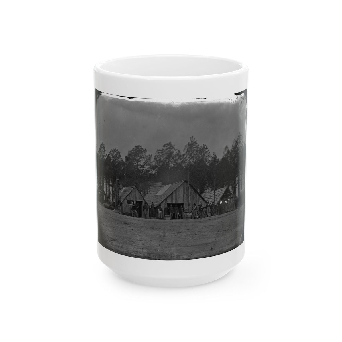 Petersburg, Va. General View Of The Commissary Department, 50th New York Engineers (U.S. Civil War) White Coffee Mug