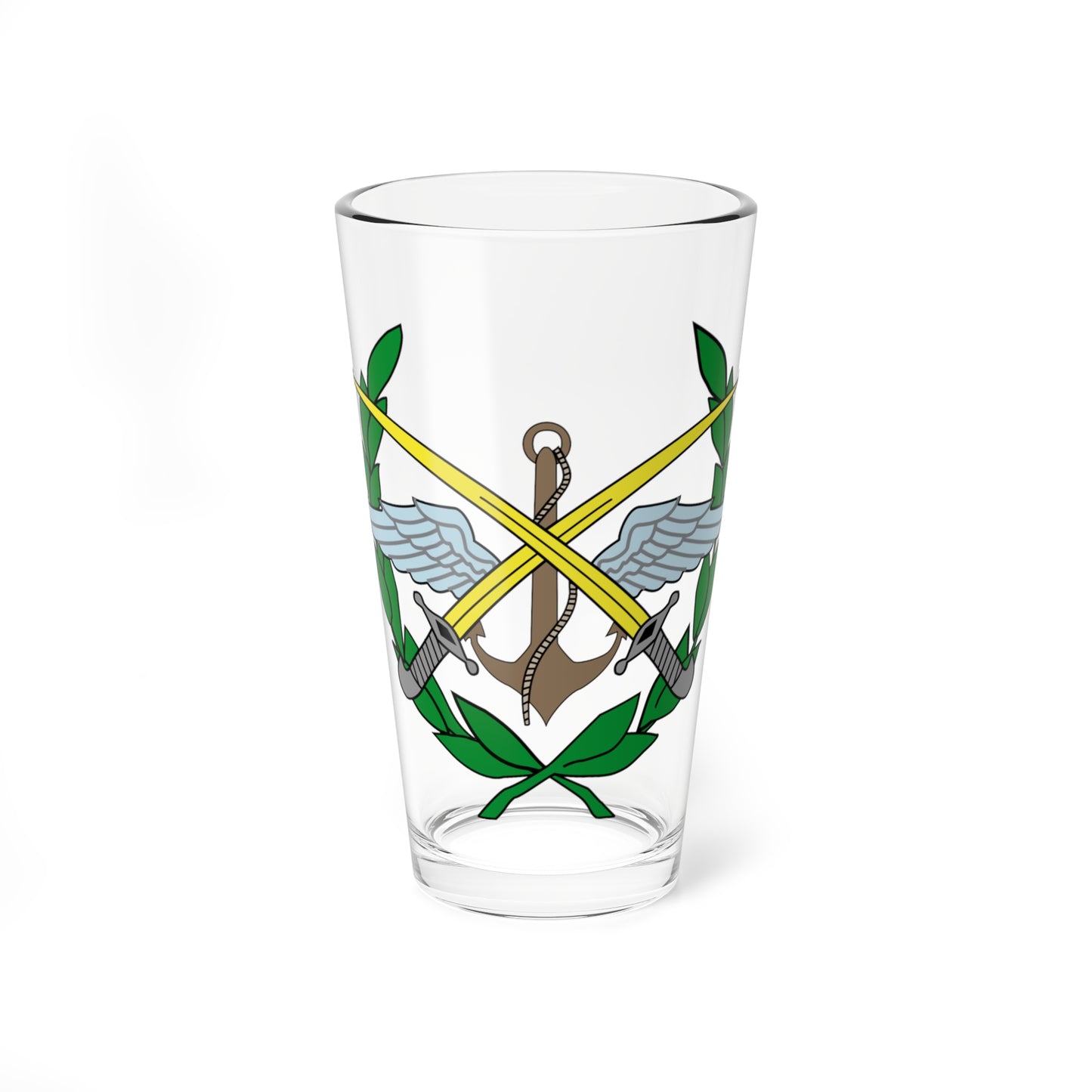 Syria Armed Forces Emblem (Syria) (Coat of Arms) Pint Glass 16oz