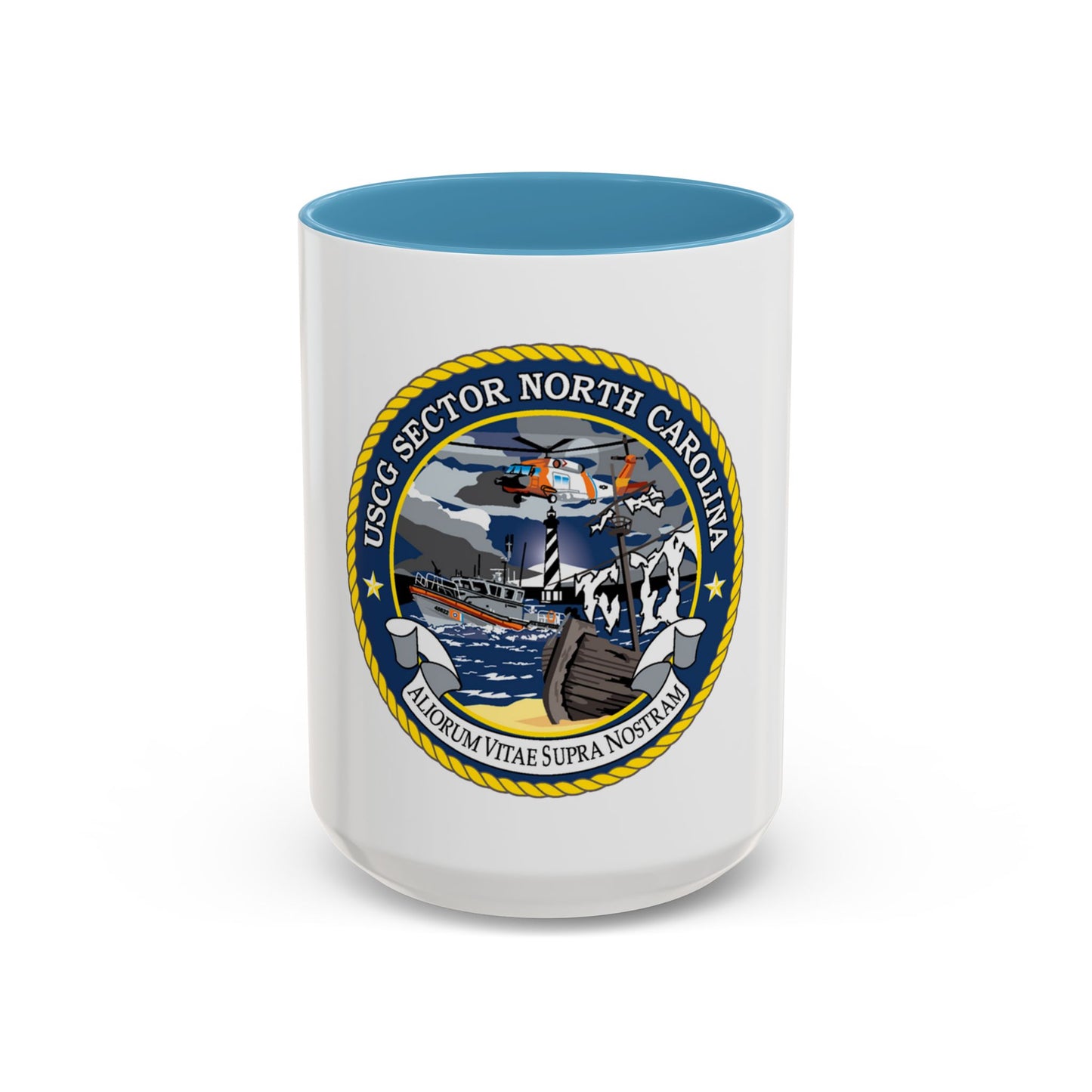 USCG Secctor North Carolina (U.S. Coast Guard) Accent Coffee Mug