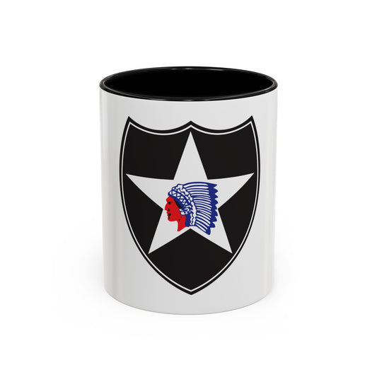 2nd Infantry Division (U.S. Army) Accent Coffee Mug