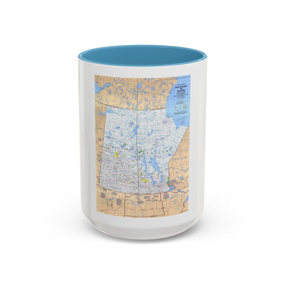 Canada - Saskatchewan & Manitoba (1979) (Map) Accent Coffee Mug