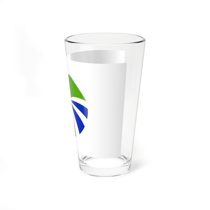Flag of Kurobe Toyama no text (Japan) Pint Glass 16oz