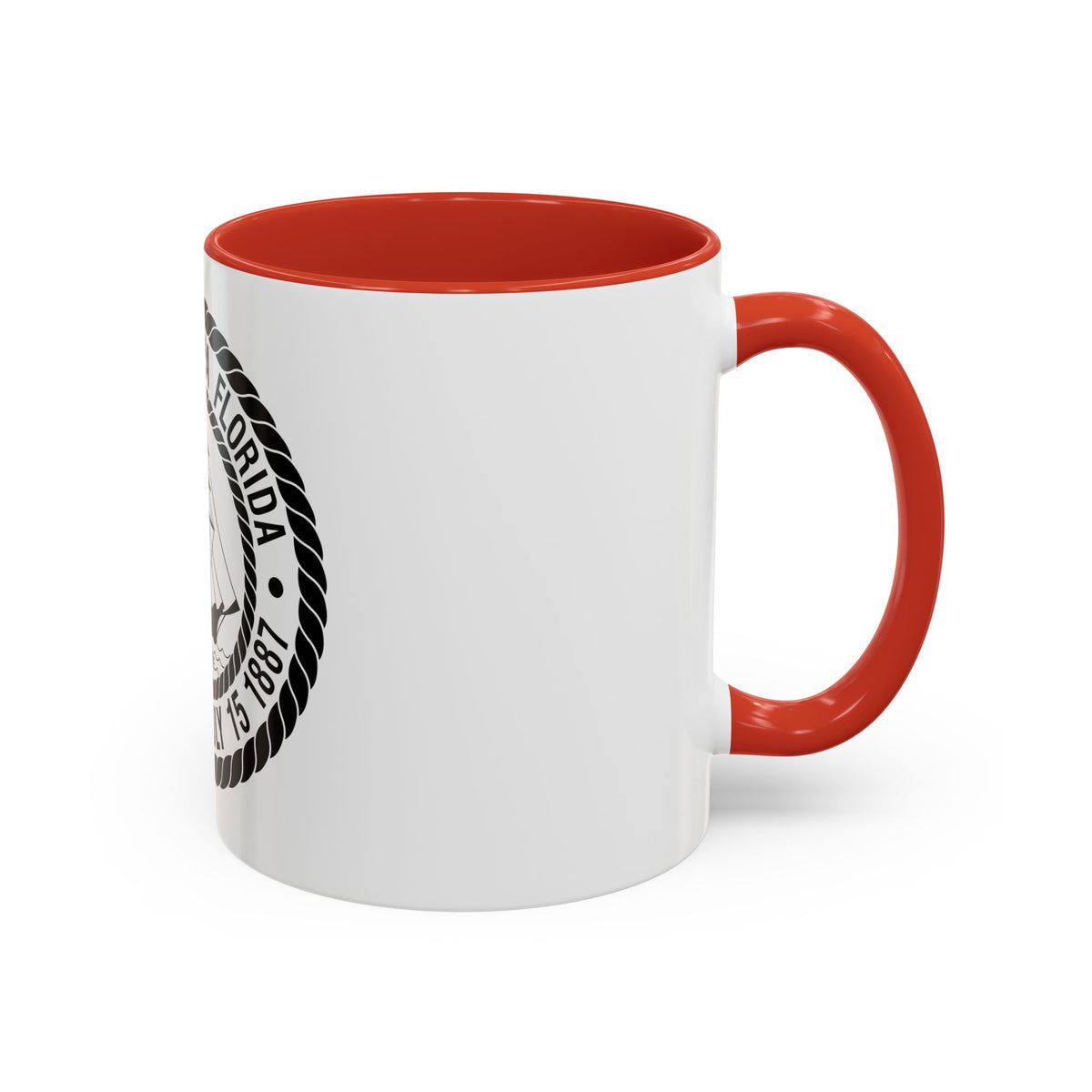Seal of Tampa Florida - Accent Coffee Mug