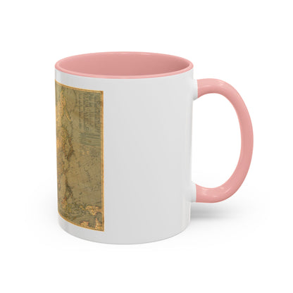 Asia and Adjacent Regions (1933) (Map) Accent Coffee Mug