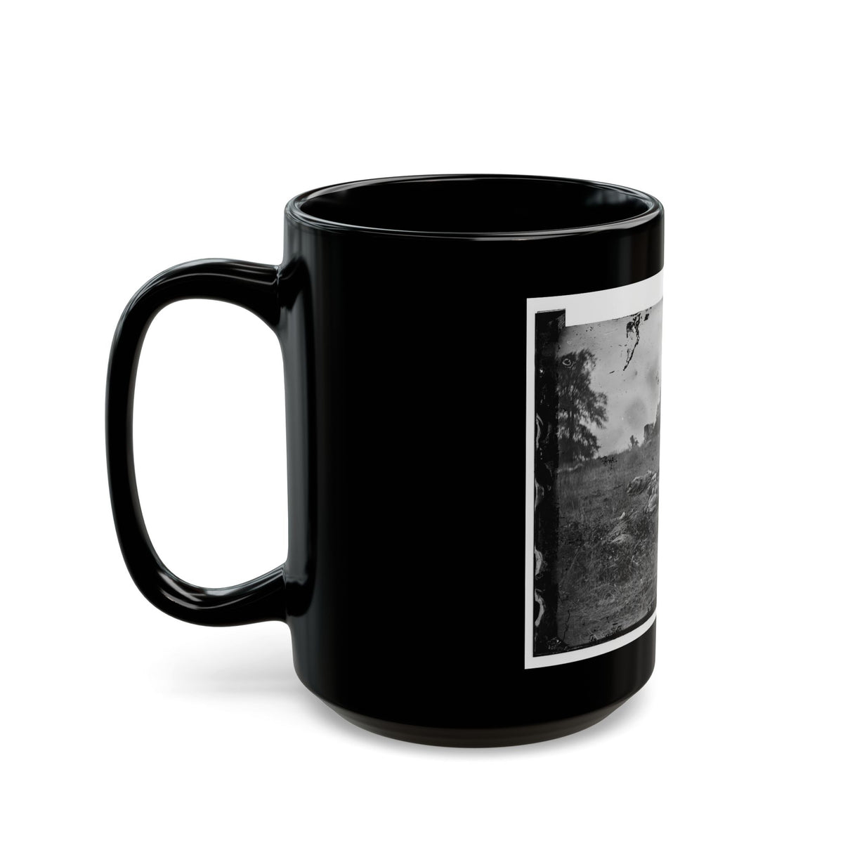 Gettysburg, Pa. Confederate Dead At The Edge Of The Rose Woods, July 5, 1863 (U.S. Civil War) Black Coffee Mug
